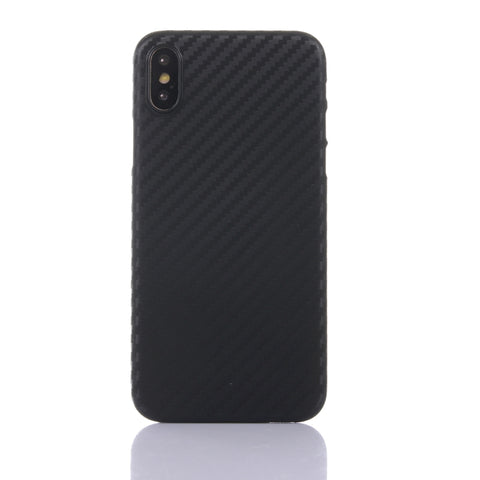 Per iPhone XR Custodia protettiva in PP ultrasottile in fibra di carbonio, For XR