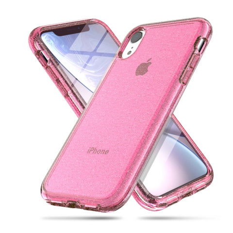 Per iPhone XR Custodia protettiva antiurto in polvere glitterata stile Terminator, iPhone XR (Pink), iPhone XR (Grey), iPhone XR (White)
