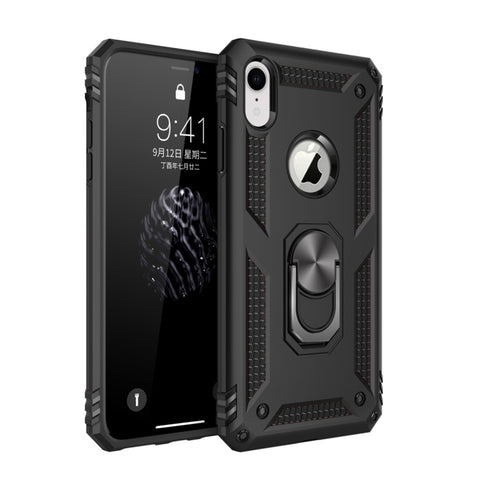 Per iPhone XR Armor Custodia protettiva antiurto in TPU + PC con supporto per rotazione di 360 gradi, For iPhone XR
