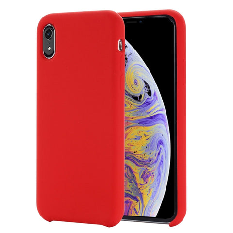 Per iPhone XR Custodia in silicone liquido a copertura totale con quattro angoli, XR, For XR
