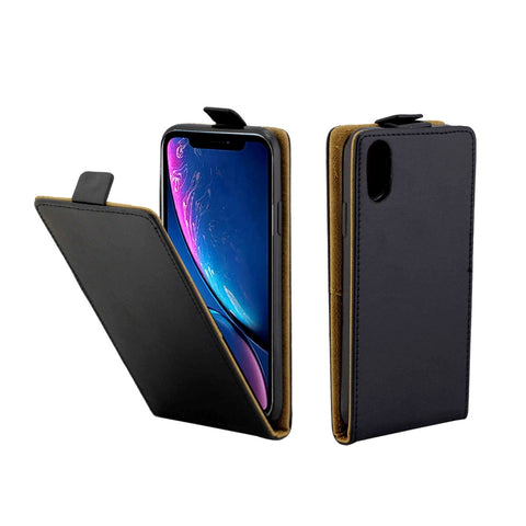 Per iPhone XR Custodia in pelle TPU con vibrazione verticale stile business con slot per schede, For XR