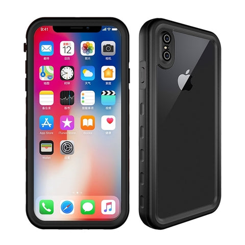 Per iPhone X / XS 2 m impermeabile anti neve 2 m antiurto antipolvere per PC+custodia in silicone, For iPhone X / XS