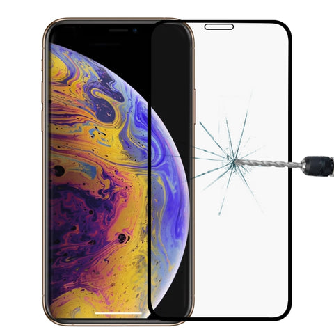 Per iPhone 11 Pro / XS / X Pellicola in vetro temperato HD antigraffio 9H 9D a schermo intero, iPhone XS / X