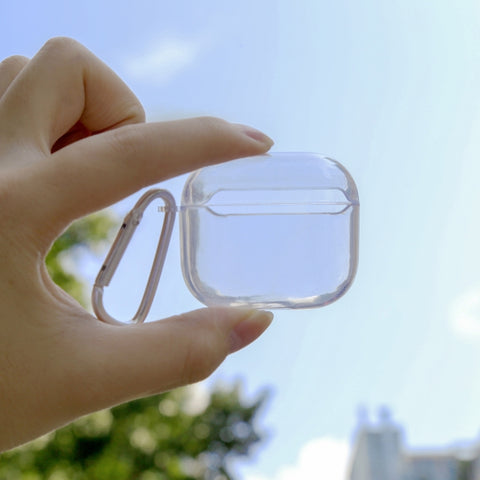 Custodia protettiva trasparente con gancio per AirPods 3