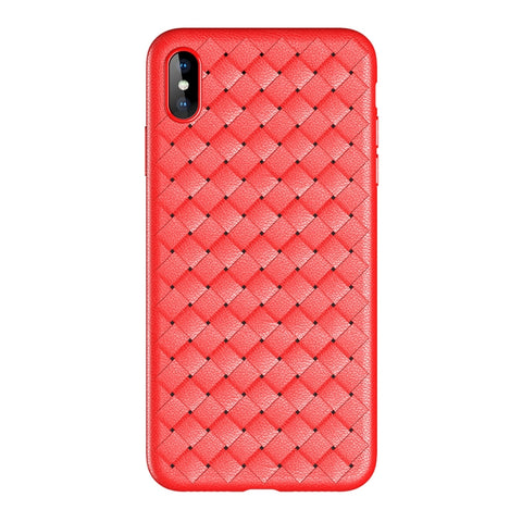 Per iPhone XS Custodia morbida in TPU stile ROCK Slim Weave, For XS