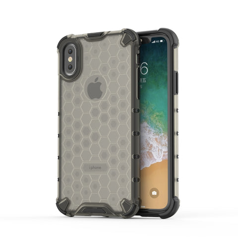 Per iPhone X / XS Custodia protettiva antiurto per PC a nido d'ape + TPU, For iPhone X / XS