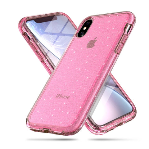 Per iPhone X / XS Custodia protettiva antiurto in polvere glitterata stile Terminator, iPhone X / XS (Pink), iPhone X / XS (Grey), iPhone X / XS (White)