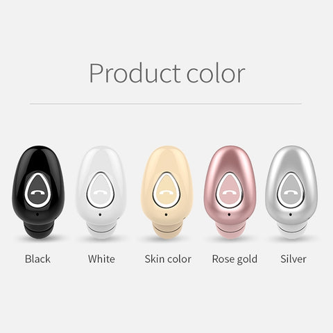 YX01 Auricolare Bluetooth wireless Bluetooth 4.1 resistente al sudore, supporta la connessione di memoria e le chiamate HD, Silver, White, Black, Flesh Color, Rose Gold