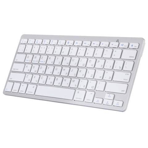 WB-8022 Tastiera Bluetooth wireless ultrasottile per iPad, Samsung, Huawei, Xiaomi, tablet PC o smartphone, tasti russi, Russian Keys