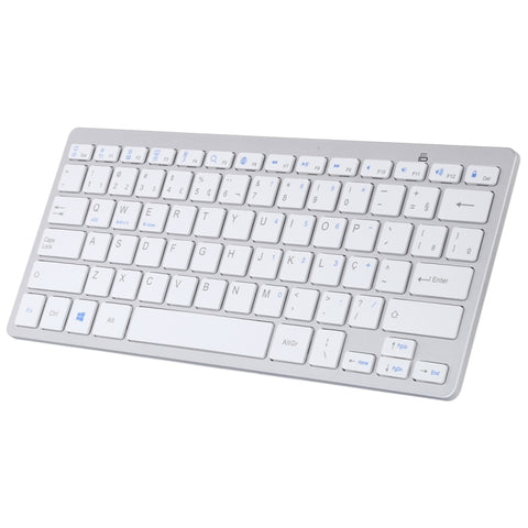 WB-8022 Tastiera Bluetooth wireless ultrasottile per iPad, Samsung, Huawei, Xiaomi, tablet PC o smartphone, tasti portoghesi, Portuguese Keys