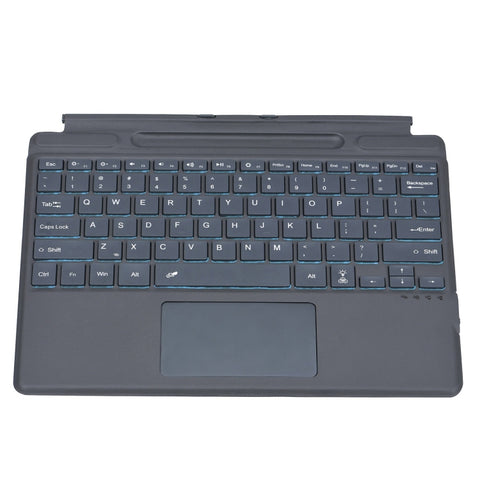 Per Microsoft Surface Pro 8 Tablet Custodia in pelle con tastiera Bluetooth retroilluminata colorata con slot per penna, For Microsoft Surface Pro 8