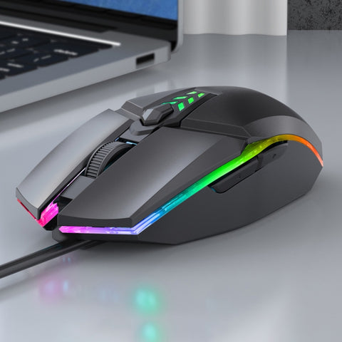 Mouse da gioco cablato USB leggero S700 - Ufficio e Gaming Colorato