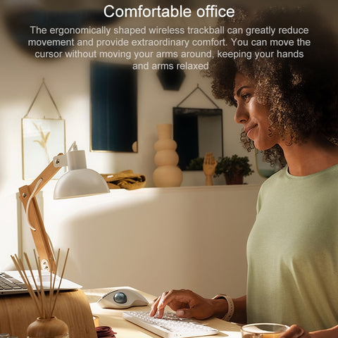 Mouse Trackball Wireless Logitech ERGO M575 - Design Ergonomico e