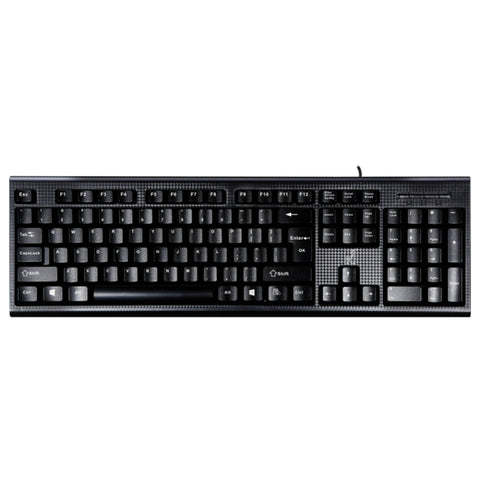 ZGB Q9 104 tasti USB Wired Grid Texture Tastiera da ufficio per giochi generali