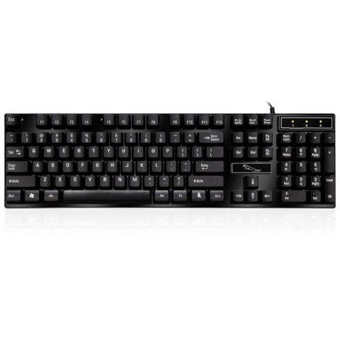 ZGB Q17 104 tasti Tastiera da ufficio da gioco con sospensione cablata USB per laptop, PC