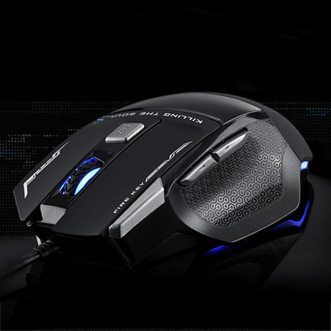Serie AULA SoulKiller II Mouse da gioco cablato USB ottico competitivo a luce colorata 7D, risoluzione massima di 3500 DPI, SoulKiller II(B)