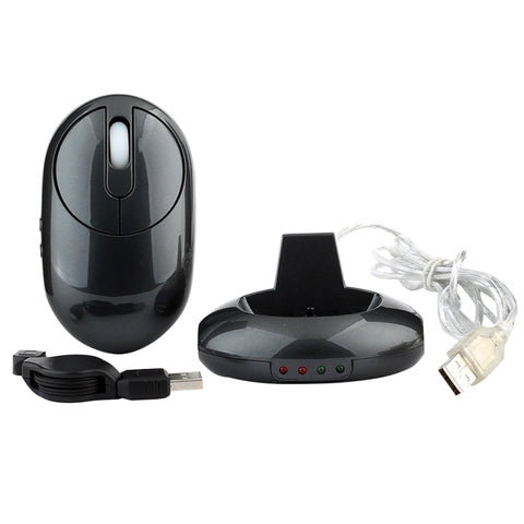 Mouse Wireless Ricaricabile MZ-012 2.4G 1200 DPI con Hub USB a 3 Porte
