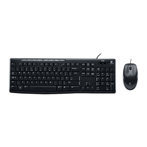 Set tastiera e mouse cablati Logitech MK200