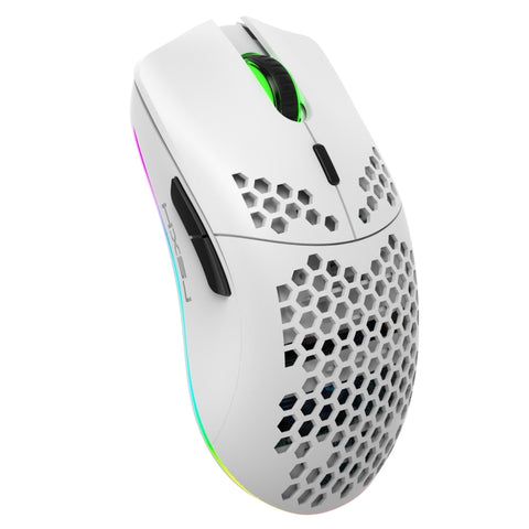 Mouse da gioco wireless HXSJ T66 programmabile con illuminazione RGB,