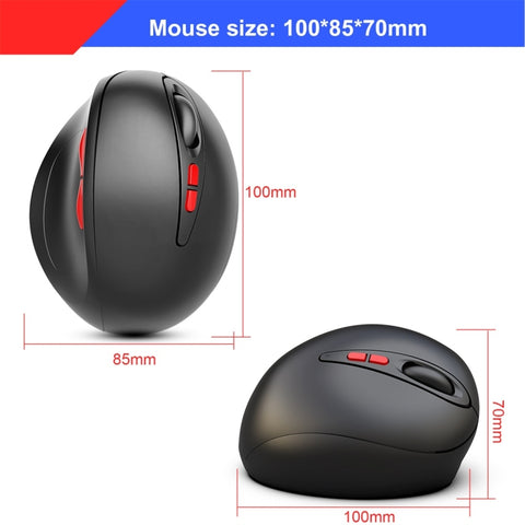 Mouse Wireless Ergonomico HXSJ T33 per Notebook - 2,4 GHz