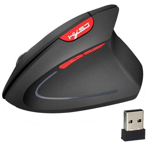 Mouse Ergonomico Verticale Wireless HXSJ T24 - 6 Pulsanti, 2400 DPI,