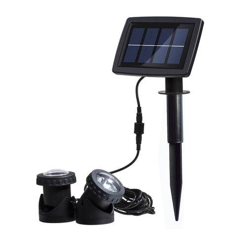 Proiettore subacqueo solare impermeabile per esterni a due teste LED, Two Heads