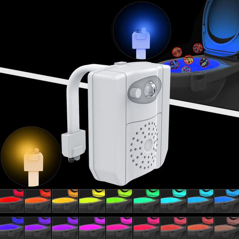 Luce Notturna per WC con Sensore di Movimento e Sterilizzazione UV,