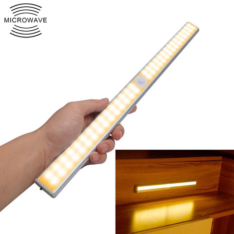 2.8W 60 LED Bianco caldo Ampio schermo Sensore di luce intelligente per il corpo umano LED Luce per armadio per corridoio, Versione di ricarica USB, 2.8W 60 LEDs Warm White - Novalix Store