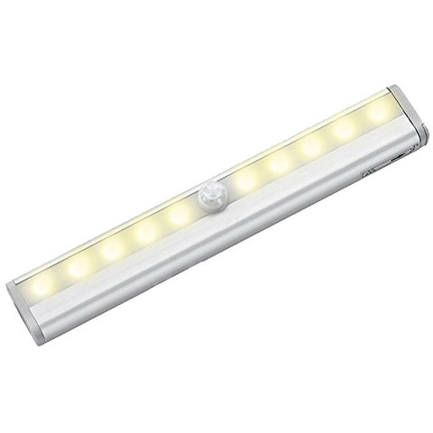 0.8W 10 LED Luce bianca calda Schermo stretto Sensore di luce intelligente per il corpo umano Luce per armadio a LED per corridoio, Versione di ricarica USB, 0.8W 10 LEDs Warm White - Novalix Store