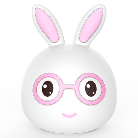 Luce Notturna LED 3D con Coniglio Sorridente - Versione Ricaricabile
