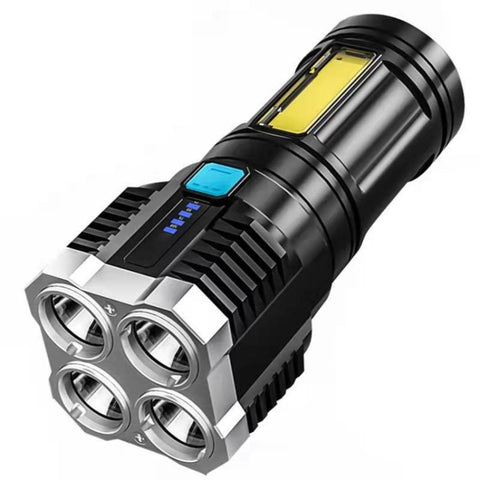 S03 4 x SMD 3030 + COB Torcia LED ricaricabile USB a luce forte
