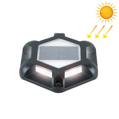 Lampada Stradale Solare Interrata in Lega di Alluminio con 6 LED -