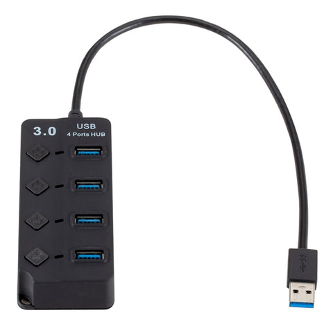 Hub USB 3.0 ad alta velocità a 4 porte con switch per PC e laptop