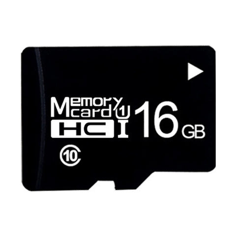 Scheda di memoria TF (Micro SD) nera ad alta velocità Classe 10 da 16 GB, 16GB