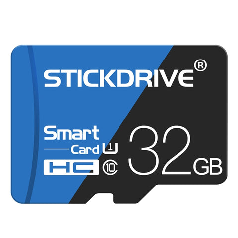 Scheda di memoria STICKDRIVE da 32 GB U1 blu e nera TF (Micro SD) ad alta velocità, 32GB