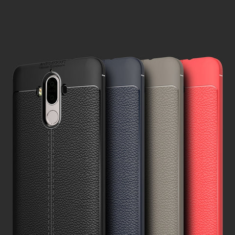 Per Huawei Mate 9 Litchi Texture Custodia protettiva posteriore in TPU a copertura totale, For Mate 9