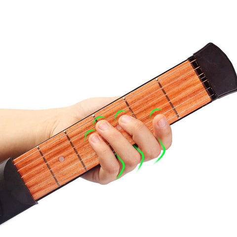 Strumento Portatile per Esercitazioni di Chitarra con 6 Tasti -