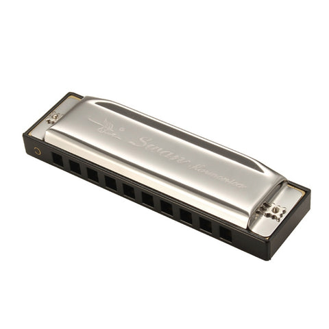 Swan SW1020-7 Armonica ad arpa diatonica blues a 10 fori Studente adulto Bambini Strumenti per principianti, SW1020-7 10 Holes Polyphonic Harmonica
