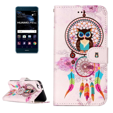 Per Huawei P10 Lite Custodia in pelle con chiusura orizzontale con motivo Panda goffrato lucido a olio con supporto, slot per carte, portafoglio e cornice per foto, For Huawei P10 Lite, For P10 Lite