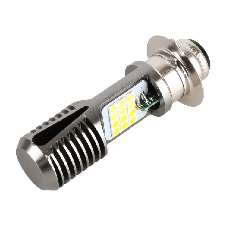 Faro LED Moto PX15D DC12V 7,4W con 24 LED SMD-3030 Bianco e Giallo