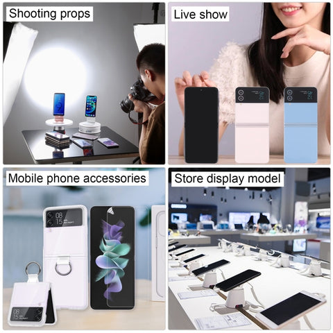 Per Samsung Galaxy Z Flip4 Modello di display fittizio falso con schermo nero non funzionante, For Samsung Galaxy Z Flip4 Black Screen