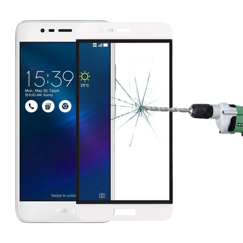 Per Asus ZenFone 3 Max / ZC520TL 0,26mm 9H Durezza superficiale Pellicola a schermo intero in vetro temperato serigrafato colorato a prova di esplosione