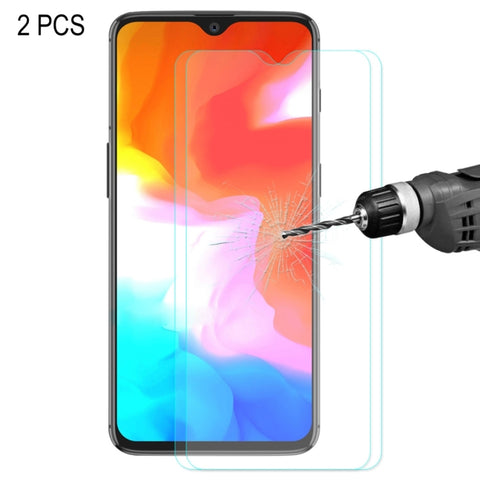 2 PZ ENKAY Hat-prince 0,26mm 9H 2,5D Pellicola in vetro temperato con bordo curvo per OnePlus 6T e 7, For OnePlus 6T & 7 (2 PCS) - Novalix Store