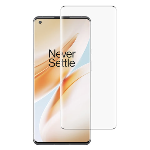 Per pellicola in vetro temperato con bordo curvo OnePlus 8 Pro 9H 9D, For OnePlus 8 Pro