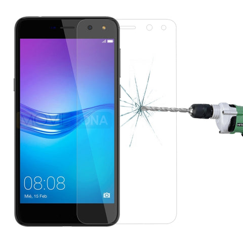 Per Huawei Y6 (2017) 0,26 mm 9H Durezza superficiale 2,5D Pellicola per schermo temperato in vetro temperato antideflagrante, For Y6 (2017)