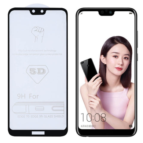 Pellicola in vetro temperato a schermo intero con colla completa 9H 5D per Huawei Honor 9i, For Huawei Honor 9i