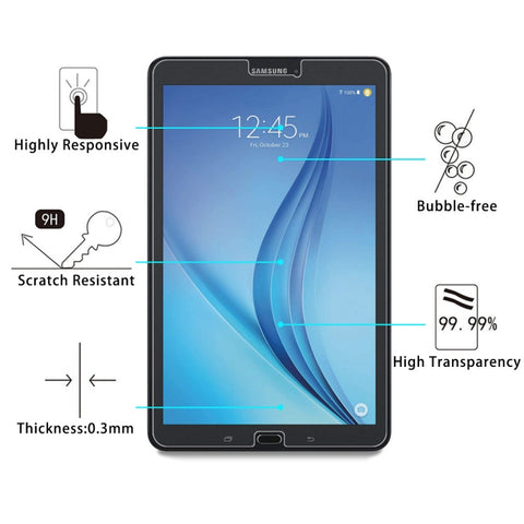 Per Galaxy Tab E 8.0 / T377 Pellicola in vetro temperato con durezza superficiale 9H da 0,3 mm, For T377