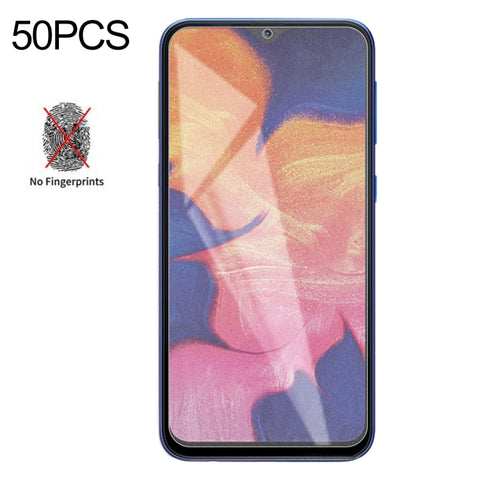 Pellicola in vetro temperato satinato opaco non completo da 50 pezzi per Galaxy A10 / M10, senza confezione al dettaglio, For Galaxy A10 / M10 (50 PCS)