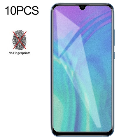 Pellicola in vetro temperato satinato opaco non completo da 10 pezzi per Huawei Honor 20 Lite, For Huawei Honor 20 Lite