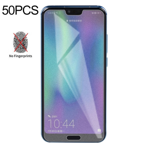 Pellicola in vetro temperato satinato opaco non completo da 50 pezzi per Huawei Honor 10, senza confezione al dettaglio, For Huawei Honor 10 (50 PCS)